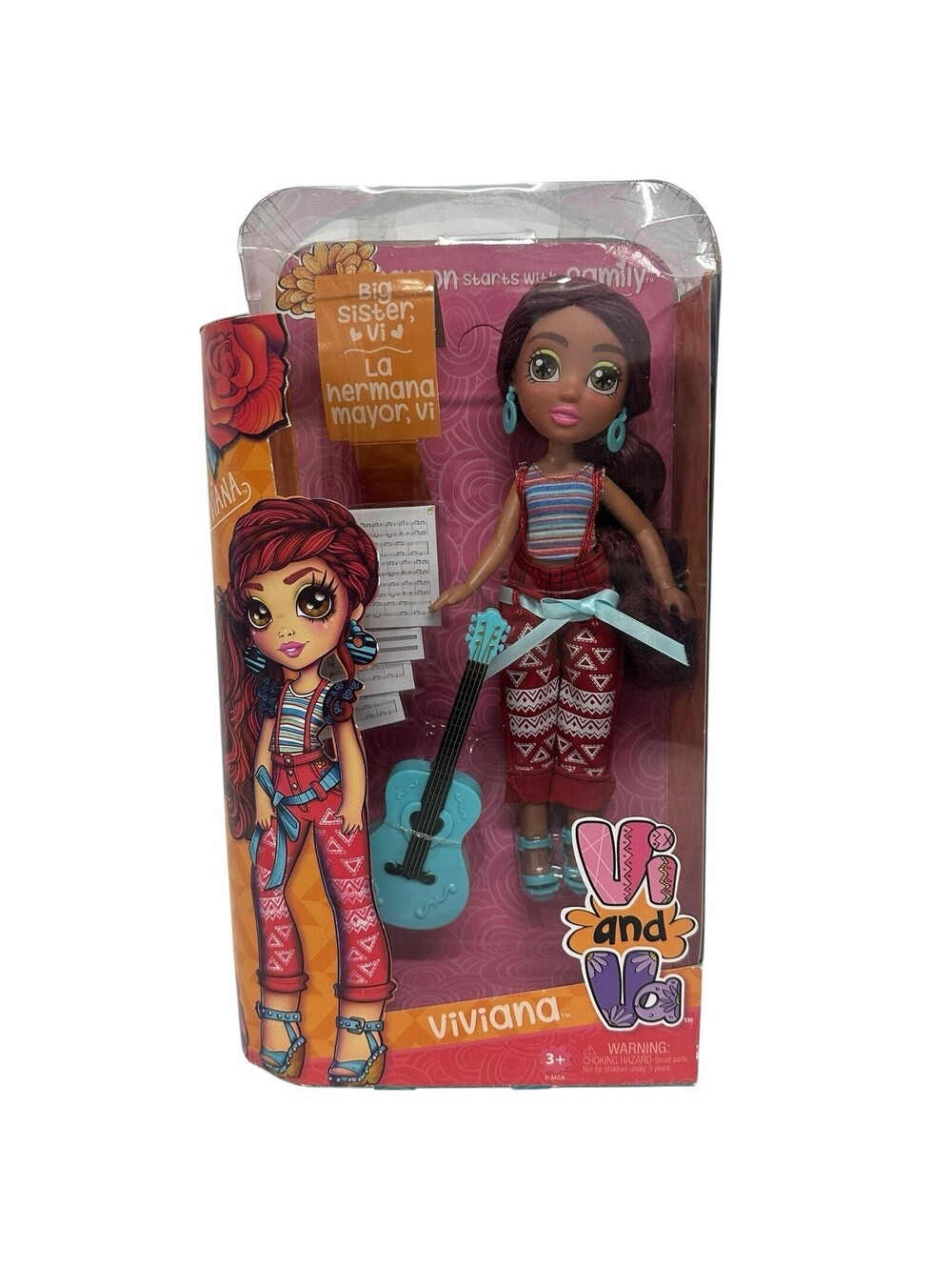 Latin Doll VI and VA DOLL Viviana The Singer + Accessories Music Sheets, Guitar